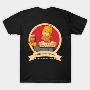 Simpsons To Beer Or not T-Shirt